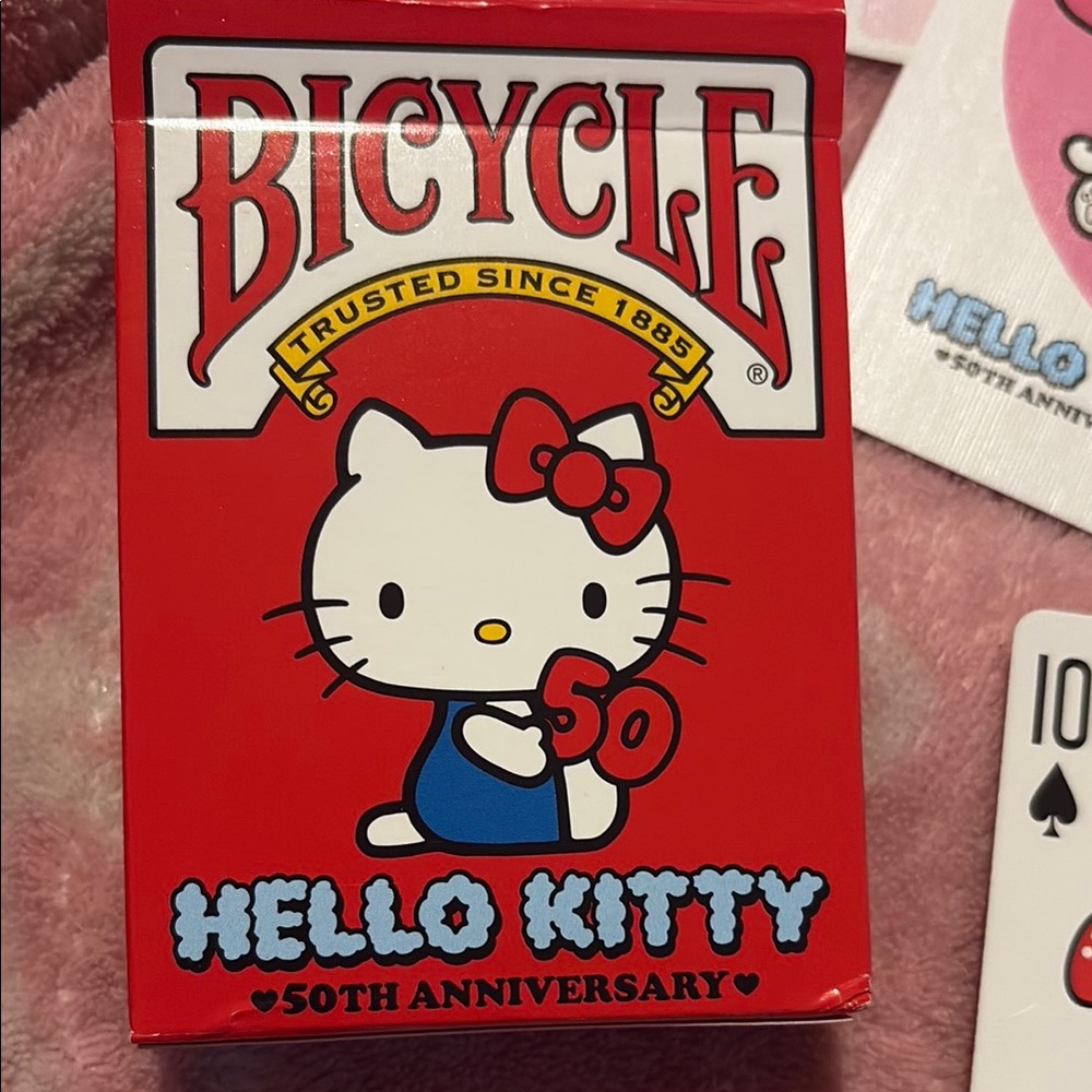 Hello Kitty Red and White Card Game Deck